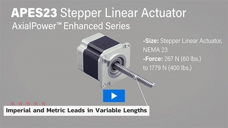 ElectroCraft推出NEMA23,擴充了AxialPower直線執行器產品系列